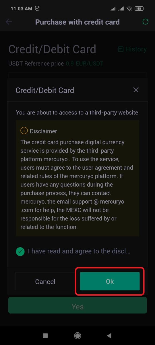 Cómo comprar criptomonedas con tarjeta de crédito en MEXC
