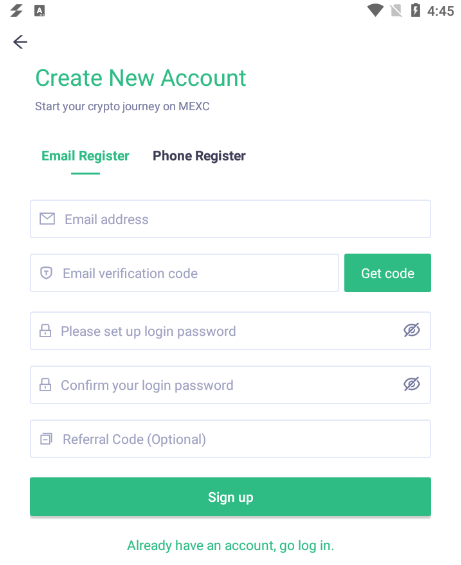How to Register Account in MEXC
