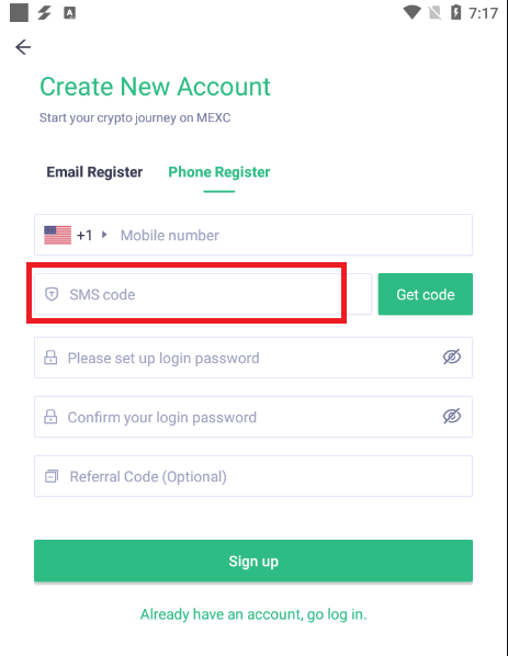 How to Register Account in MEXC
