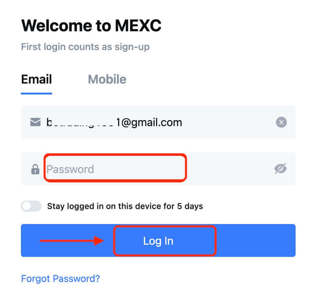 របៀបចុះឈ្មោះគណនីនៅលើ MEXC របៀបចុះឈ្មោះគណនីនៅលើ MEXC