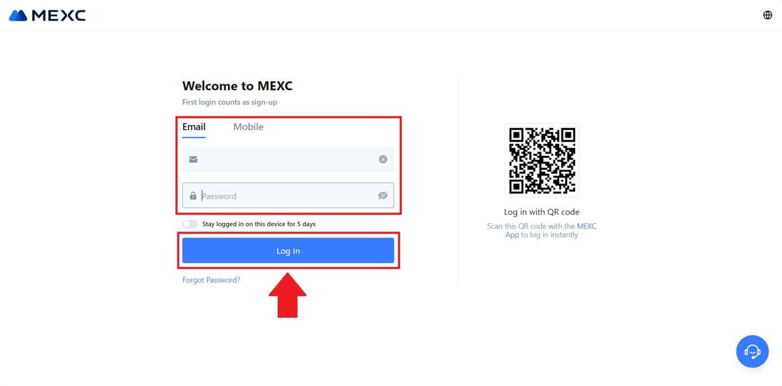 Cómo registrarse e iniciar sesión en una cuenta en MEXC Cómo registrarse e iniciar sesión en una cuenta en MEXC