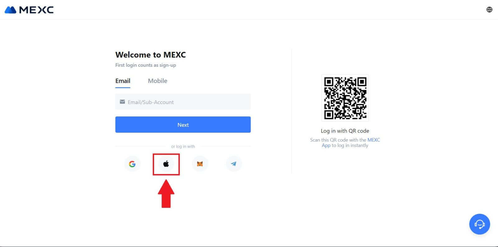 Cómo registrarse e iniciar sesión en una cuenta en MEXC Cómo registrarse e iniciar sesión en una cuenta en MEXC