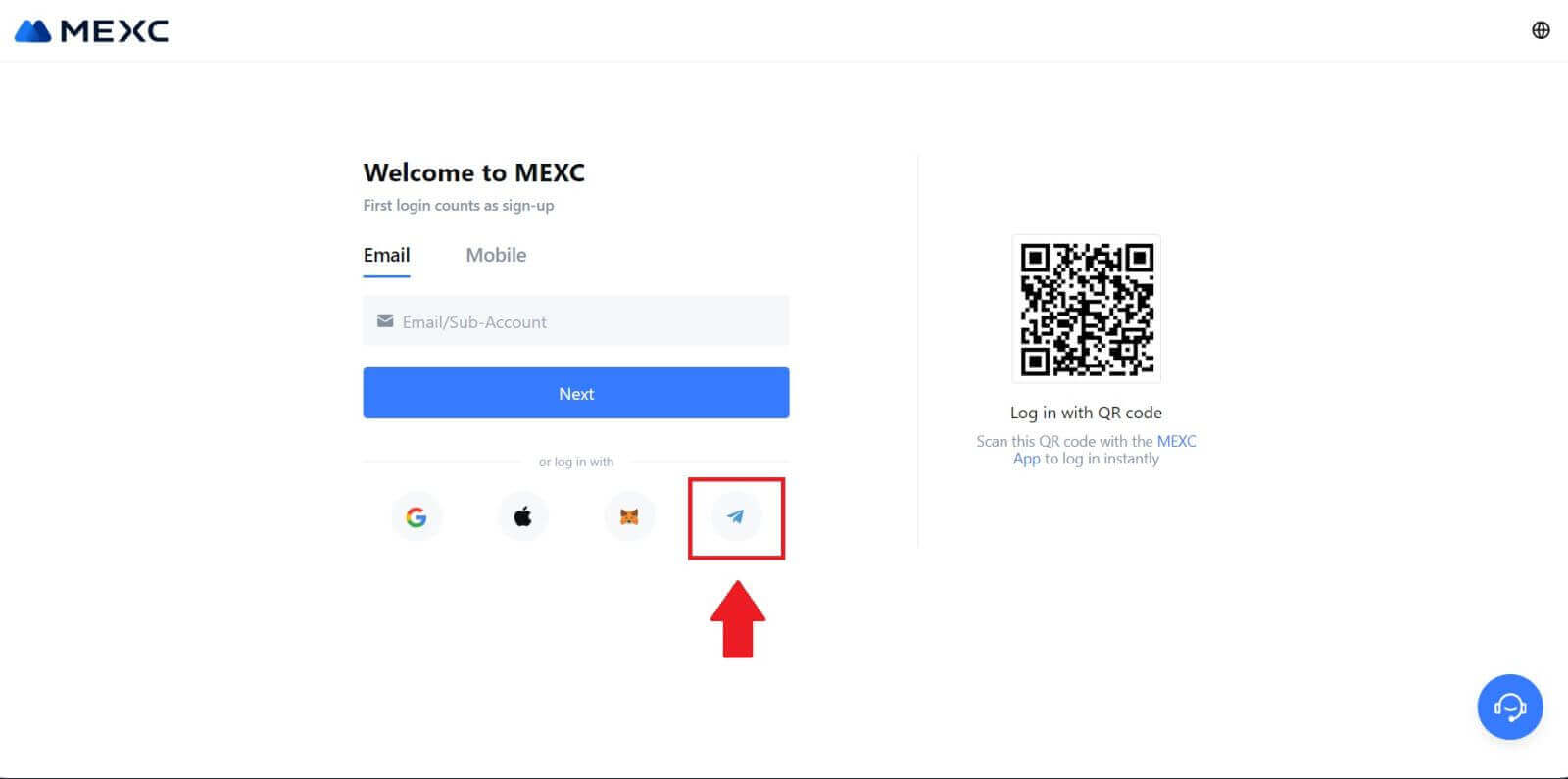 Cómo registrarse e iniciar sesión en una cuenta en MEXC Cómo registrarse e iniciar sesión en una cuenta en MEXC